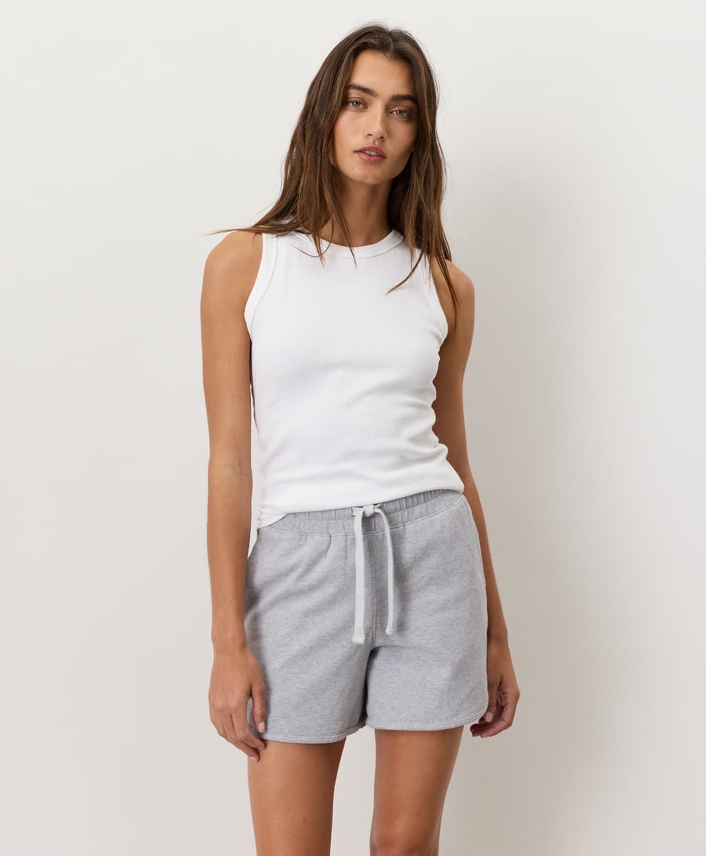 Women's Black Perfect Rib Tank thumbnail 7